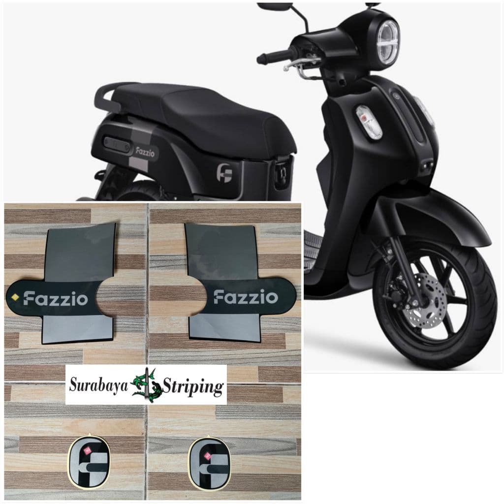 2022 สติ๊กเกอร์ Yamaha Fazzio Black Striping