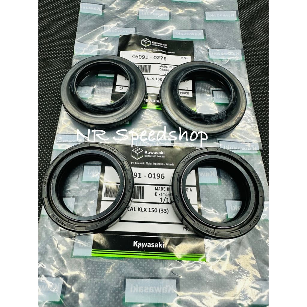 ซีลโช๊ค + ซีลหมวกโช๊ค KAWASAKI KLX SL BF PNP NINJA R NINJA RR SS KGP
