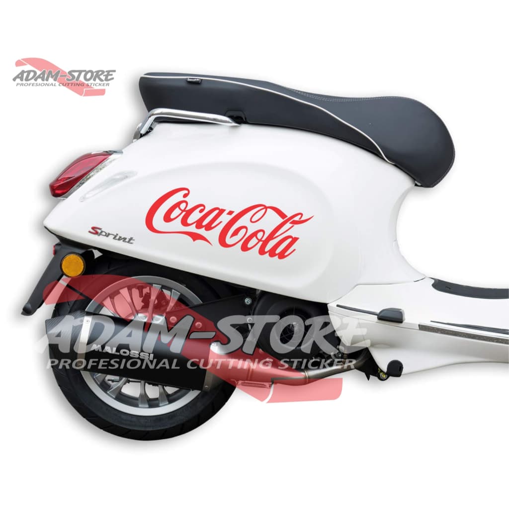 VC21 สติ๊กเกอร์ติดมอเตอร์ไซค์ Vespa / สติ๊กเกอร์ Coca Cola / สติ๊กเกอร์ Vespa Sprint / Vespa matic / Vespa Piaggio