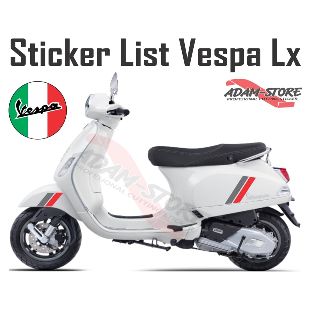 VLX4 Vespa Lx Motorcycle Sticker / Vespa Lx Motorcycle Striping / Vespa Lx Modification Sticker
