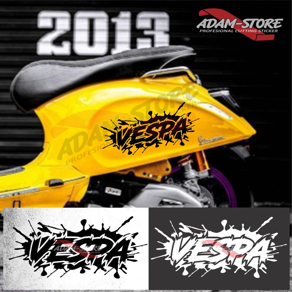 V71 สติ๊กเกอร์ติดมอเตอร์ไซค์ Vespa / สติ๊กเกอร์ Vespa Sprint / สติ๊กเกอร์ Vespa Lx / Tepong