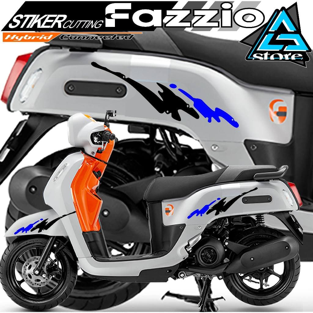 Fazzio Motorcycle Striping/F.539/Yamaha Fazzio Cutting Sticker/Motorcycle Sticker, Seped, Fazzio Car/Setiker