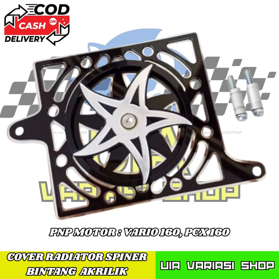 Vario 160 ฝาครอบหม้อน้ํา PCX 160 ฝาครอบหม้อน้ําชุด Spinner Crescent กระจกอะคริลิค