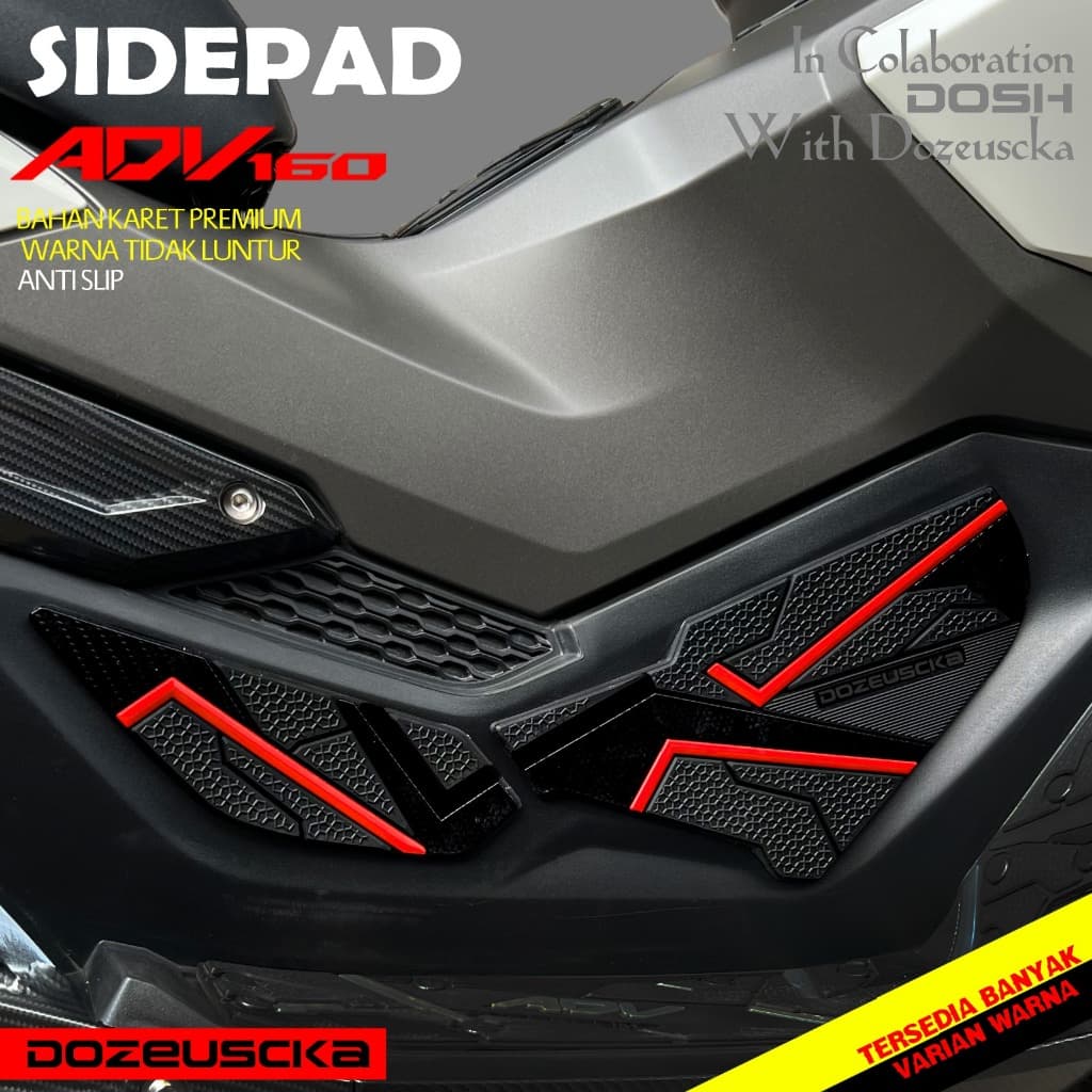 Dozeuscka SIDEPAD ADV 160 Body protector ADV 160 วัสดุยางพรีเมี่ยม สีไม่ซีดจาง