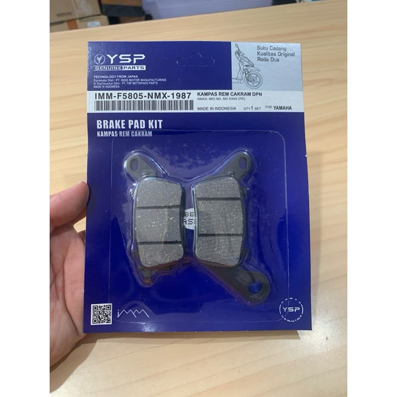 YSP ผ้าดิสก์เบรกหน้าสําหรับ Nmax / Mio M3 / ผ้าดิสก์เบรกหน้าสําหรับ Mio SZ / Soul GT 125 / Discpad Jupiter MX King / Fino Fi 125 / Xride 125 / Discpad N Max N-Max / ต้นฉบับ