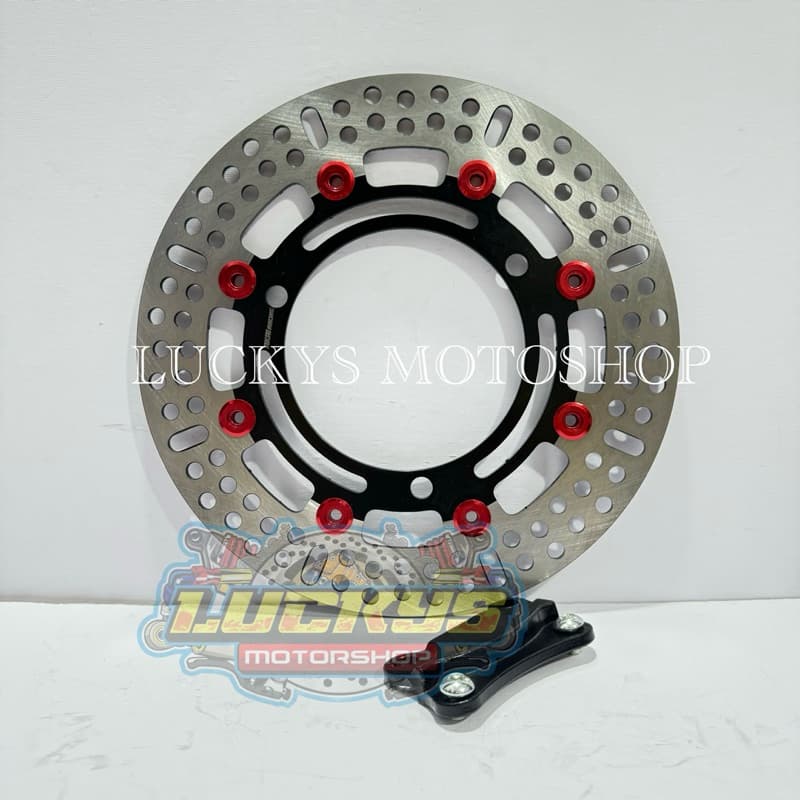 เบรคดิสก์เบรกหน้า 260 มม. รุ่นกลม KTC + 3 PNP DISC HOLE BRACKET YAMAHA NMAX TURBO/NEO / NMAX ใหม่ / NMAX OLD / AEROX 155