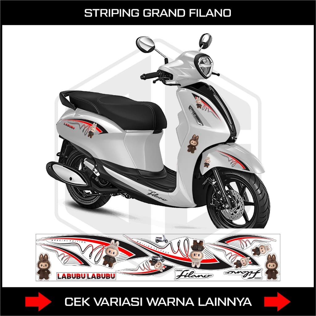 สติ๊กเกอร์ฟักทองสําหรับ YAMAHA GRAND FILANO MOTORCYCLES, YAMAHA GRAND FILANO HYBRID CONNECTOR STRIPING STICKERS