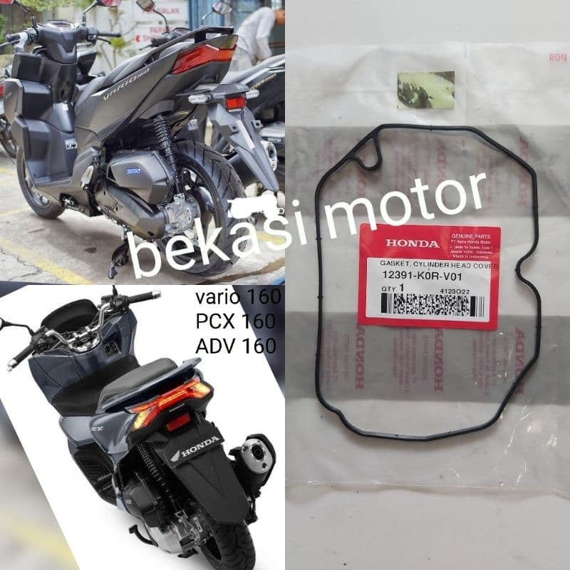 12391-K0R-V01 ยางปะเก็นฝาครอบหัว honda vario 160 / pcx 160 / adv 160 / stylo 160 เดิม