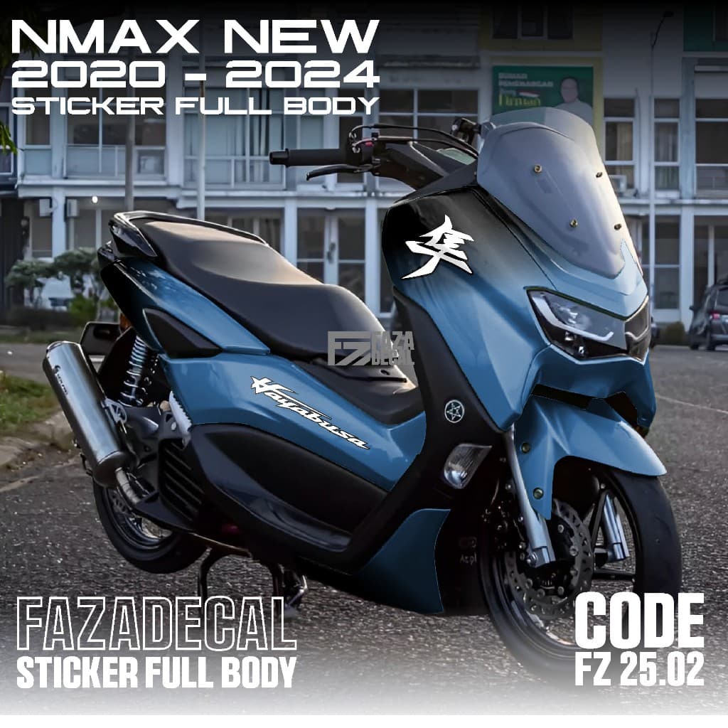 สติ๊กเกอร์รูปลอก Nmax ใหม่ 2020 2021 2022 2023 Full Body Gradation FZ 25 02 - อุปกรณ์เสริมสติกเกอร์ Variation Yamaha Nmax 155 Full Body สติกเกอร์ Striping Nmax ใหม่ Full Block ญี่ปุ่น Hayabusa Design Violet Gradient Candy สีธรรมดา