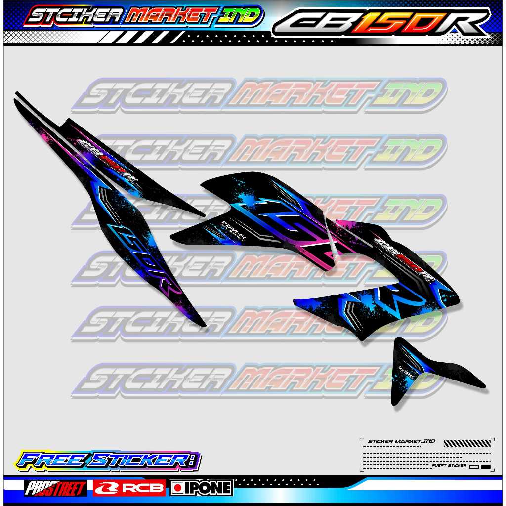 HONDA CB 150R VARIATION STRIPING / HONDA CB 150R VARIATION STICKER LIST