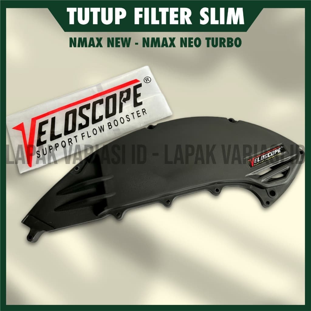 YAMAHA NMAX FILTER COVER SLIM THICK ABS รุ่นพรีเมี่ยม + VELOSCOPE สติ๊กเกอร์กล่องกรองอากาศ PROTECTOR ฝาครอบกรองอากาศ YAMAHA NMAX ใหม่ NMAXTURBO NMAX NEO ฝาครอบกรองอากาศ SLIM ABS PREMIUM รุ่น AEROX ใหม่ NMAX INSTALLATION