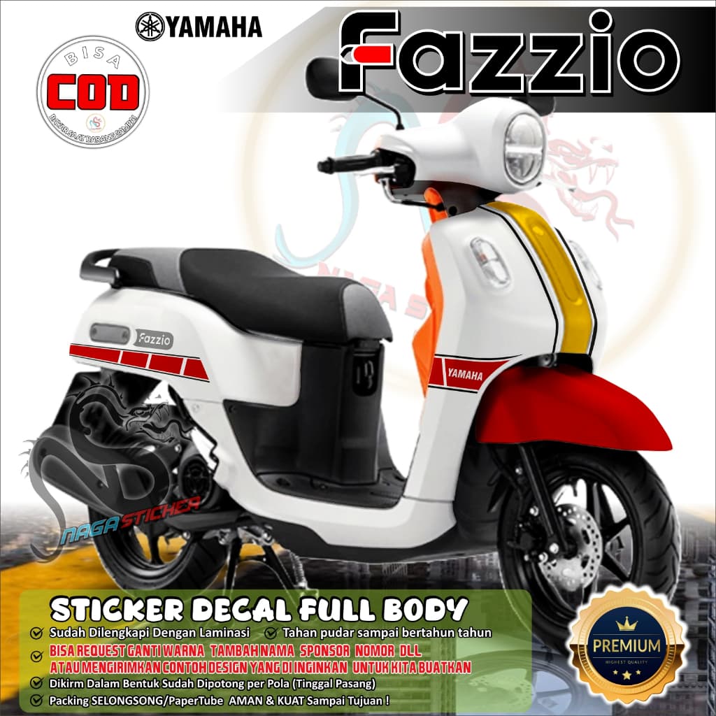 Yamaha Fazzio 60th WordlGp Anniiver NS16013 Full Body Decal สติกเกอร์ออกแบบที่กําหนดเองสามารถขอ