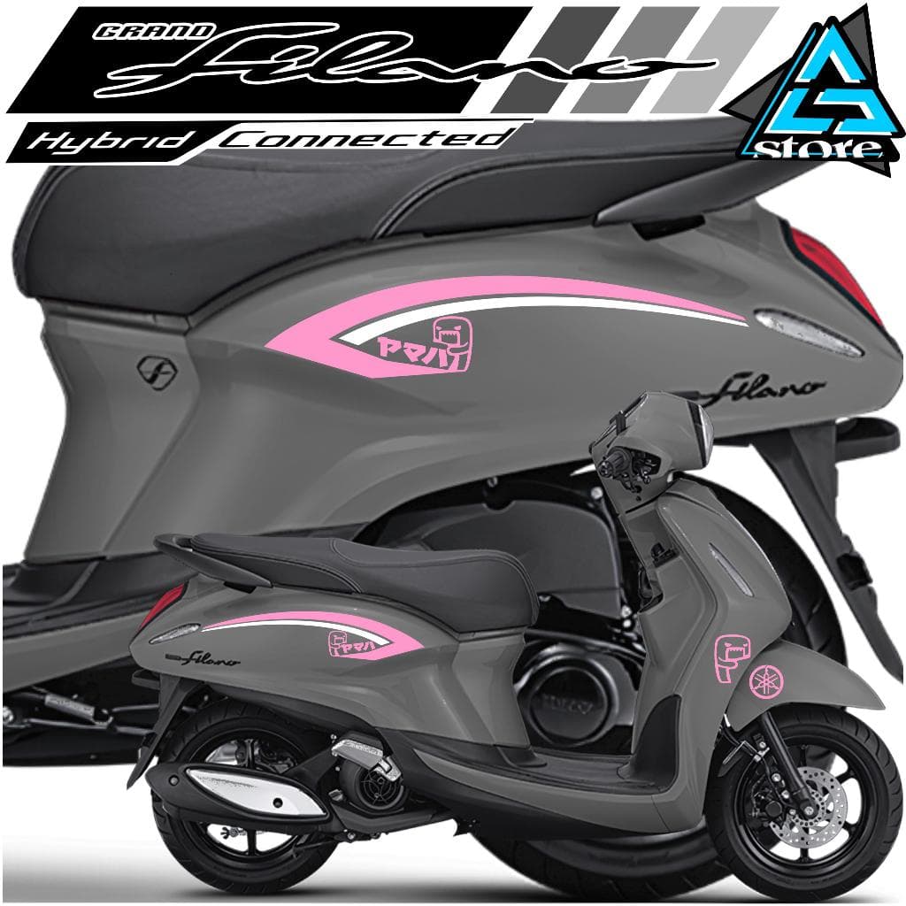 GRAND FILANO MOTORCYCLE STRIPING/CUTTING STICKER/FL.497A/MOTORCYCLE STICKER/STRIPING,KERETA/YAMAHA สติ๊กเกอร์โลโก้