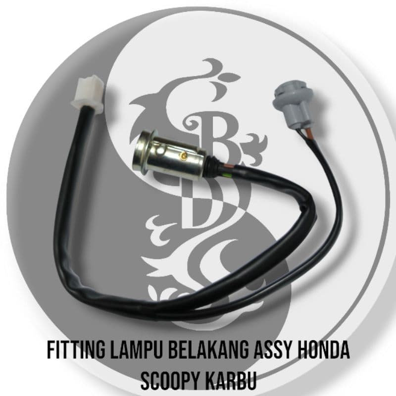 Honda Scoopy คาร์บูเรเตอร์ด้านหลัง Light Fitting Assy ชุด Honda Scoopy ด้านหลัง Light Fitting Cable Assy