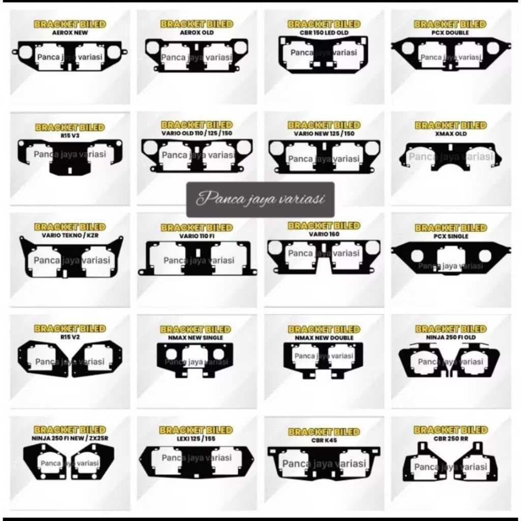 โปรเจคเตอร์ผู้ถือโคมไฟวงเล็บบิล 2.5 นิ้ว HID Vario 160 Vario 125/150 New Vario 160 New Adv 150 Adv 160 Pcx Mio Freego Rx king xmax cbr R15 Aerox Nmax Lexi gt vario 110 soul