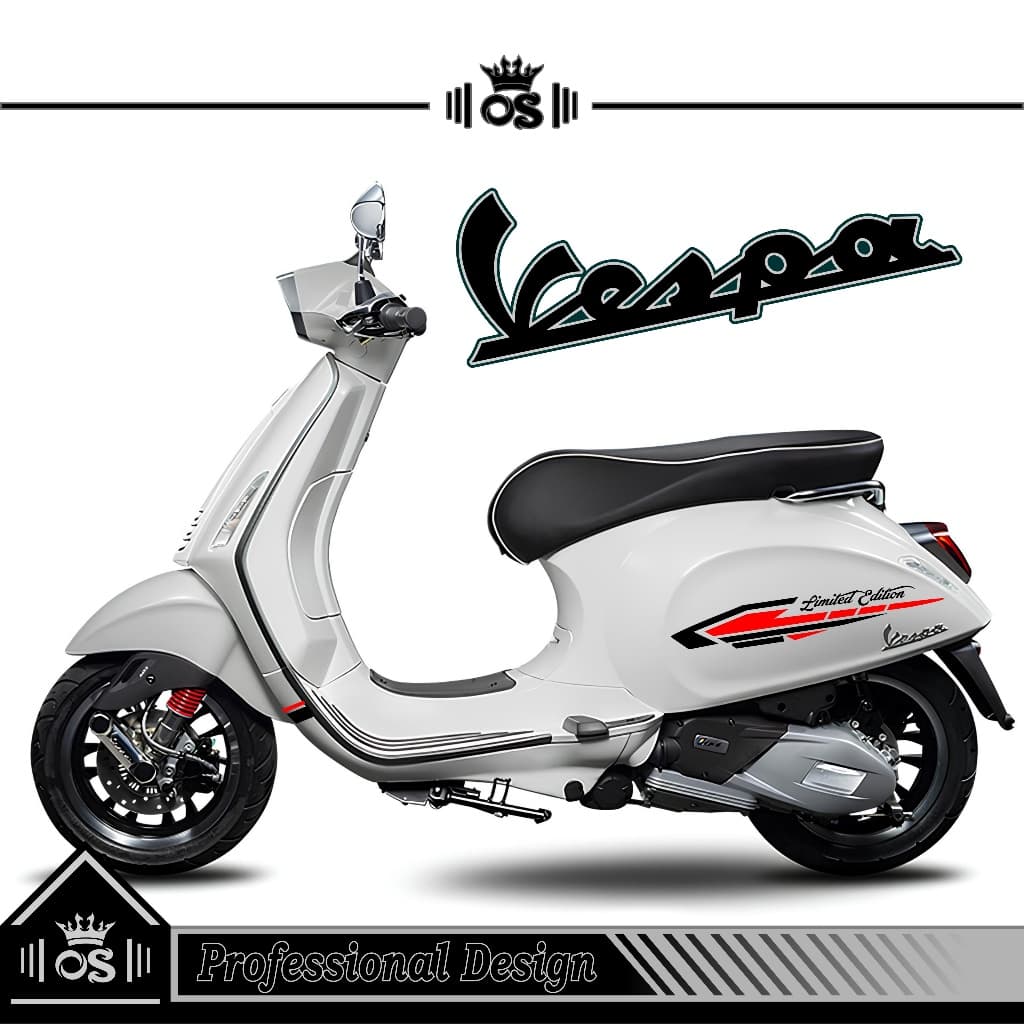 สติ๊กเกอร์ตัด VESPA SPRINT & PRIMAVERA / MTF 24 / VESPA SPRINT & PRIMAVERA STRIPING / สติ๊กเกอร์ VESPA