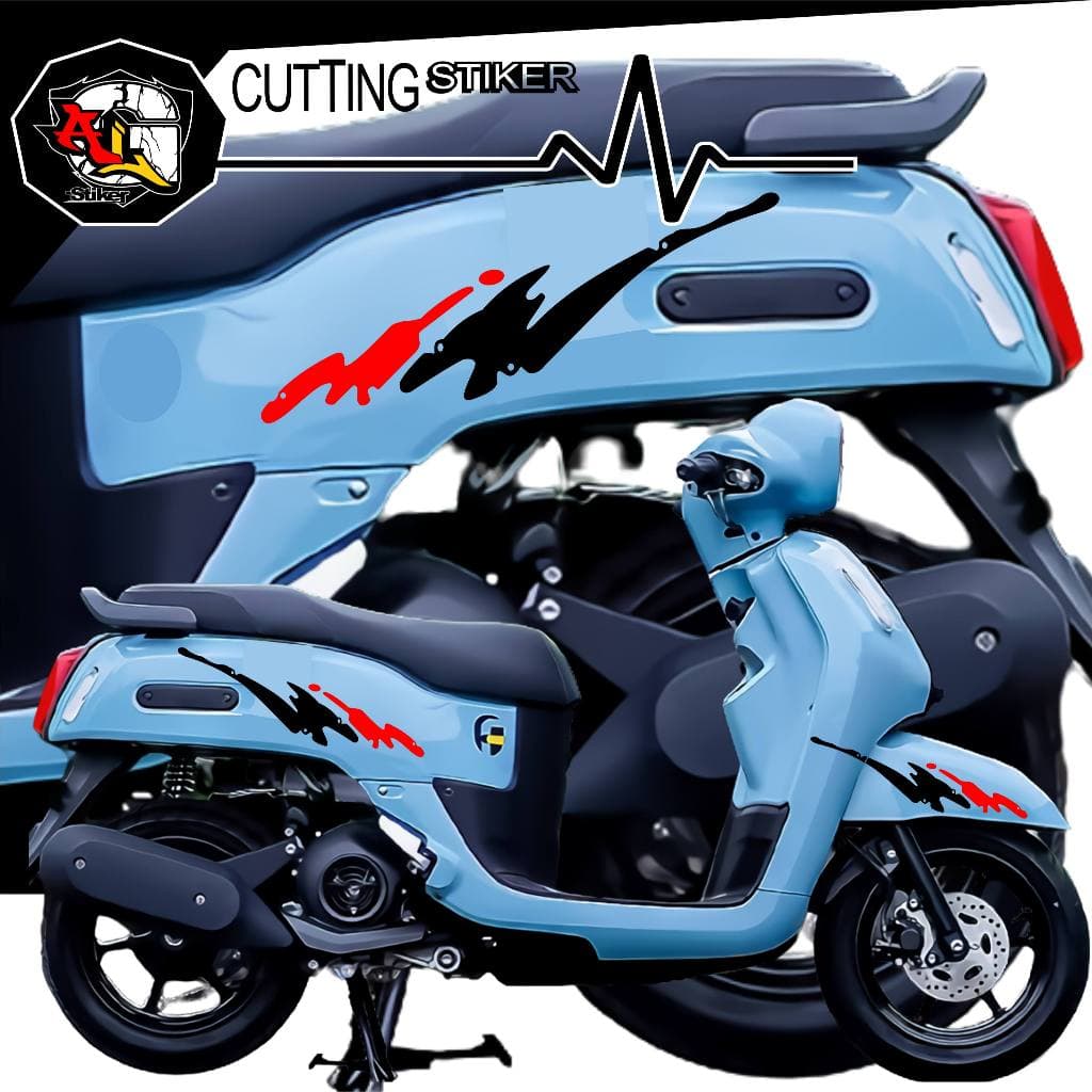 Fazzio Motorcycle Striping/539/Yamaha Fazzio Cutting Sticker/Motorcycle Sticker, Seped, Fazzio Car / Sticker