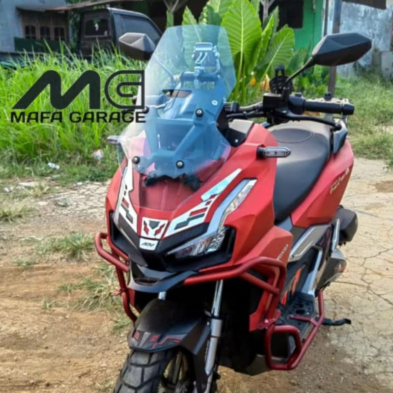 Mafa กระบังหน้าโรงรถ Honda ADV 150 ADV 160 หนา 3 มม. สูง 57 ซม. หน้าจอลม ADV150 ADV160. กระจกบังลม ADV150 ADV160.