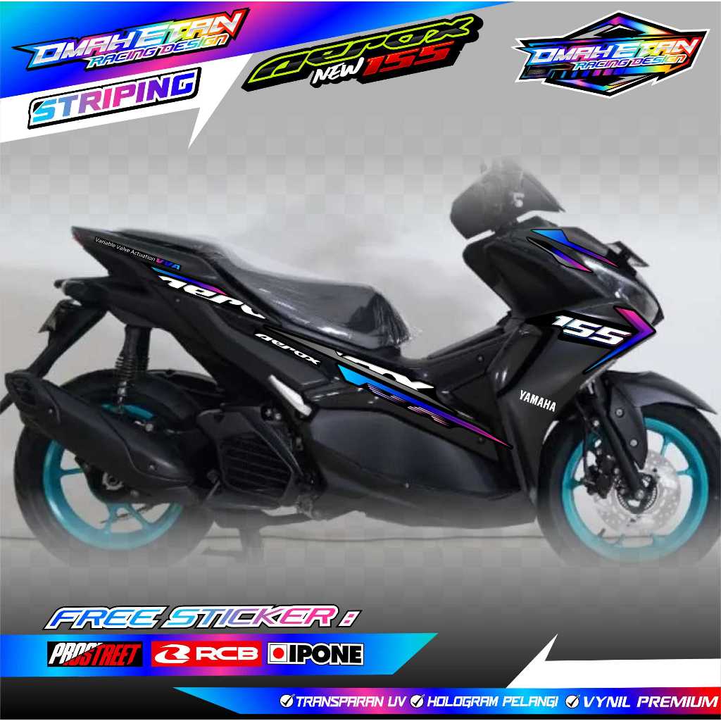 YAMAHA AEROX 155 แถบตัวแปรใหม่ / YAMAHA AEROX 155 สติ๊กเกอร์มอเตอร์ไซค์ใหม่ LIST