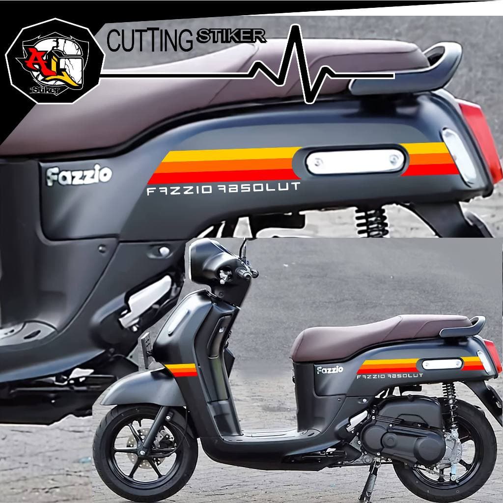 STRPING YAMAHA FAZZZIO/534/FAZZIO ABSOLUT WRITING สติ๊กเกอร์/FAZZIO FLAG STRIPING/สติ๊กเกอร์เส้นสี