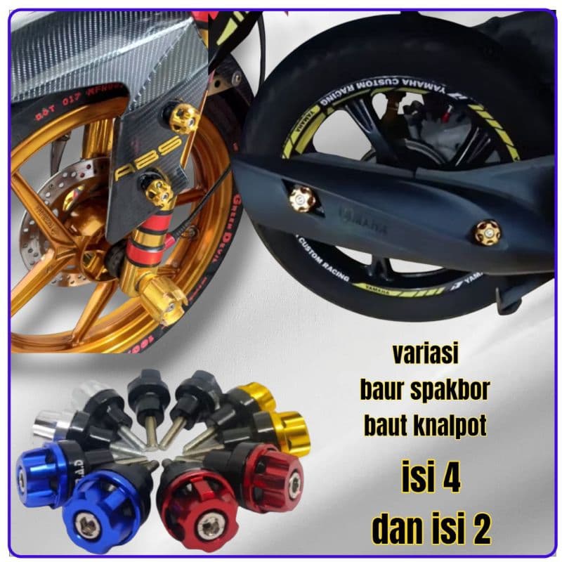 น็อตบังโคลน น็อตฝาครอบท่อไอเสีย Nmax turbo/neo, Nmax new 2020, Nmax old, Xmax, Aerox, Lexi, Pcx, Adv