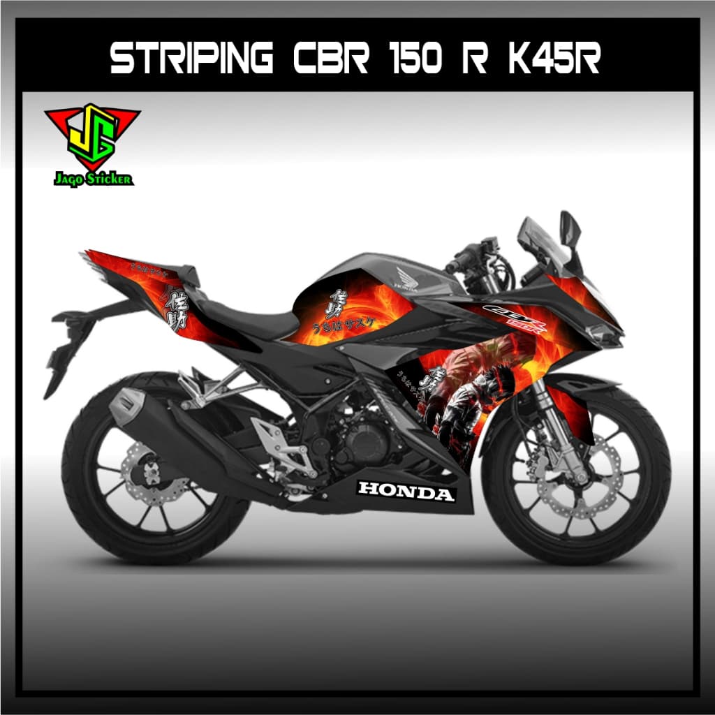 HONDA CBR150R 2021 STRIPING - สติ๊กเกอร์แถบรายการหลากหลาย CBR150R 2021 SASUKE อะนิเมะกราฟิก