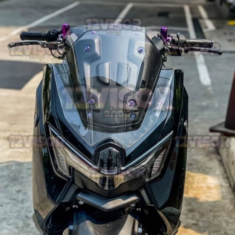 ที่บังแดดแบบแบน Nmax Turbo neo Standard กระจกบังลม Nmax Turbo Standard Flat ที่บังแดดแบบแบนมาตรฐาน Nmax gen 3