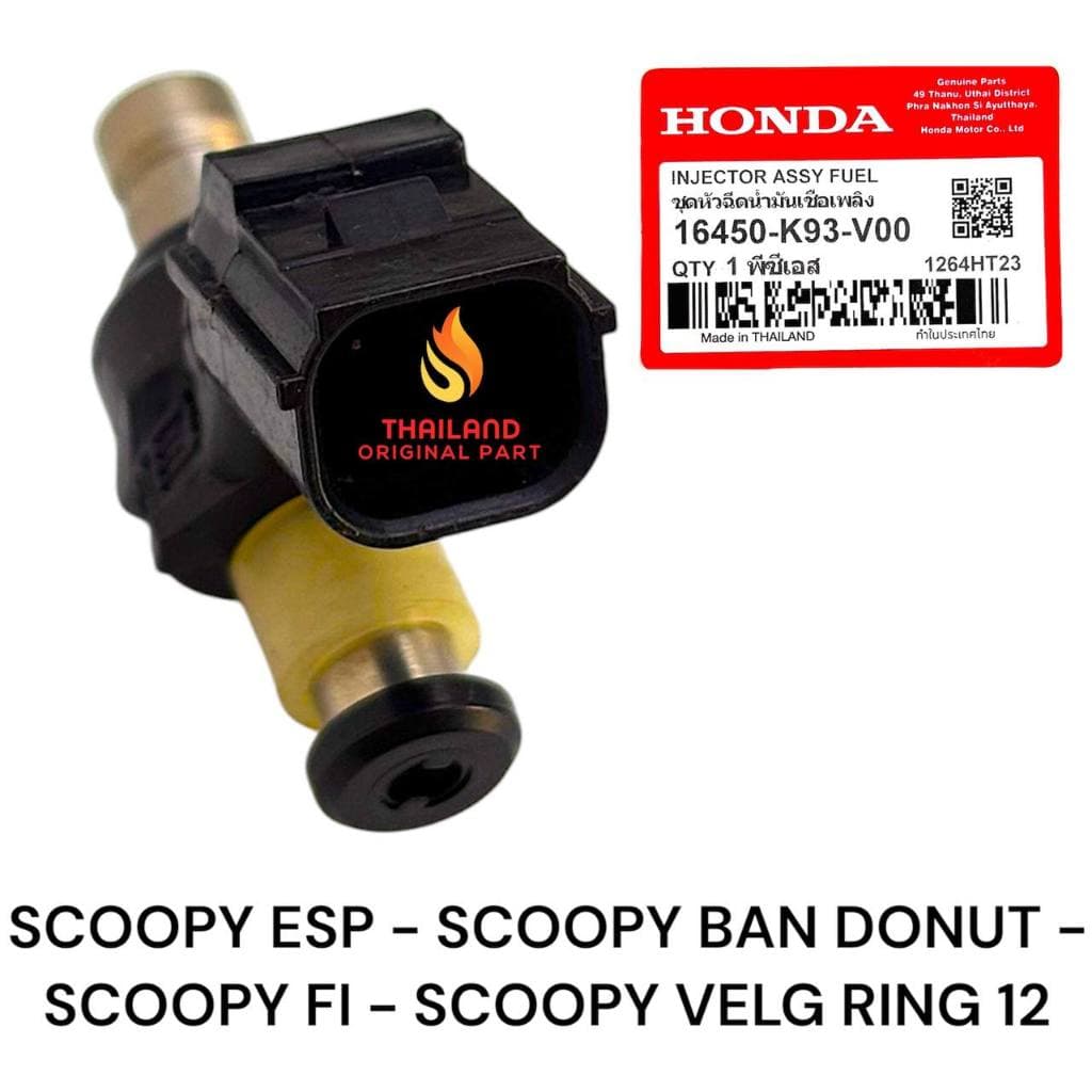 หัวฉีด Scoopy ESP / ยาง Scoopy Donut / Scoopy FI / Scoopy Velg Ring 12 Original Honda K93 KD1264