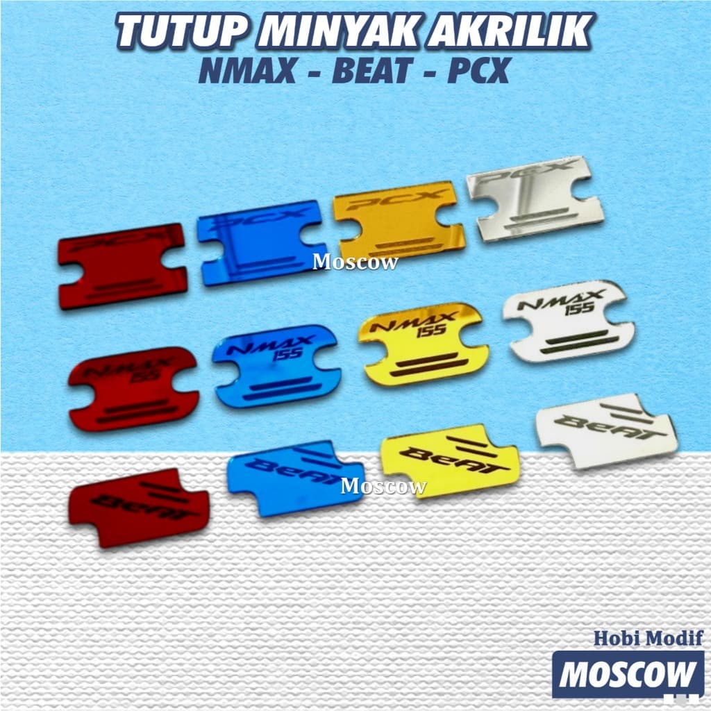 ORIGINAL GARPPER MASTER COVER EMBLEM UPPER ฝาครอบน้ํามันเบรกคงที่กระจก 2 มม.สําหรับ YAMAHA HONDA NMAX OLD NEW NMAX NEO S TURBO NMAX 155 CONNETED PCX 150 160 BEAT FI ESP สติ๊กเกอร์ติดกระจกหน้ารถ เบรค + กาว
