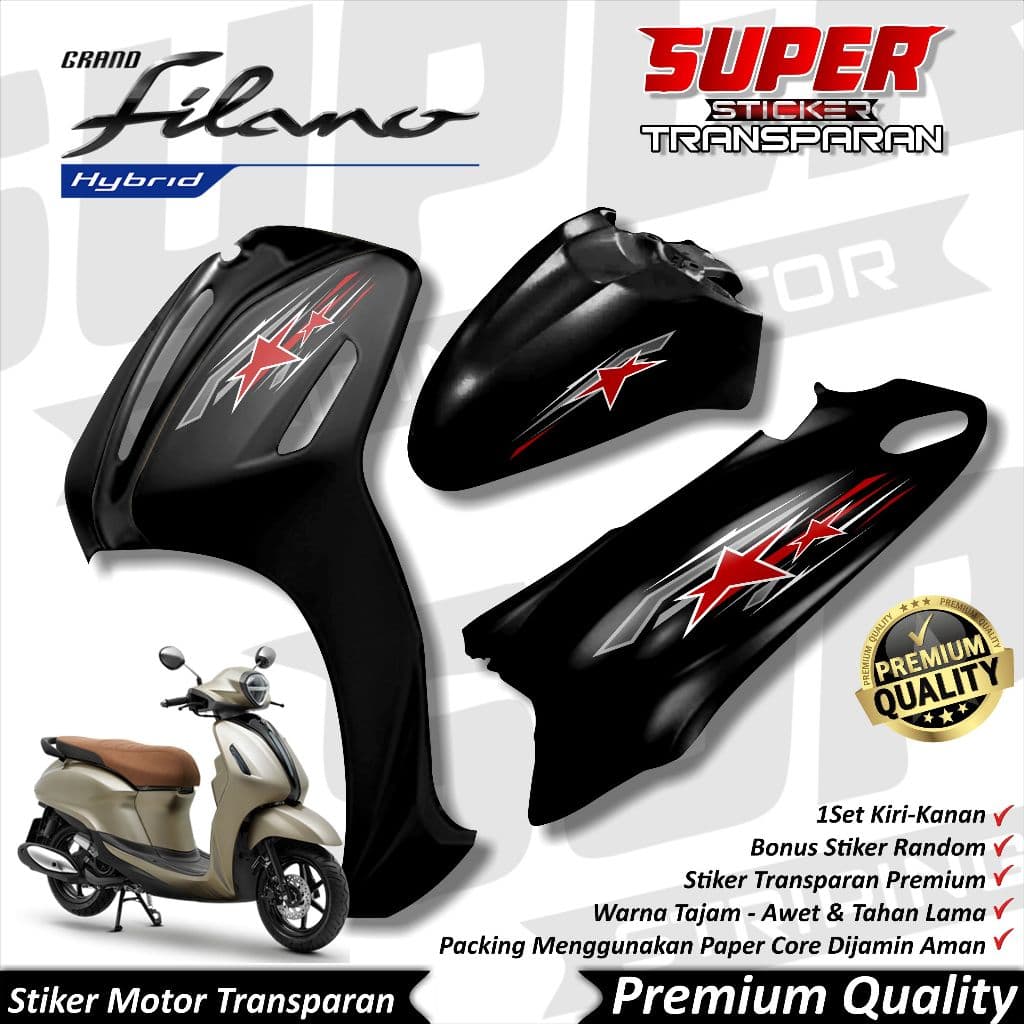 Cool Grand Filano Uv สติ๊กเกอร์ Filano Striping แถบโปร่งใส Yamaha Grand Filano BINTANG