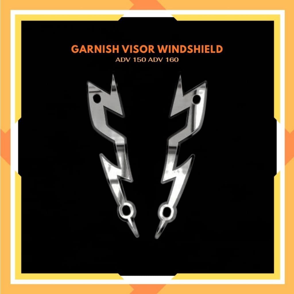WINDSHIELD VISOR GARNISH อุปกรณ์เสริมรถจักรยานยนต์ LIGHTNING MOTIF GARNISH ADV 150 ADV 160 ACRYLIC 4 มม.