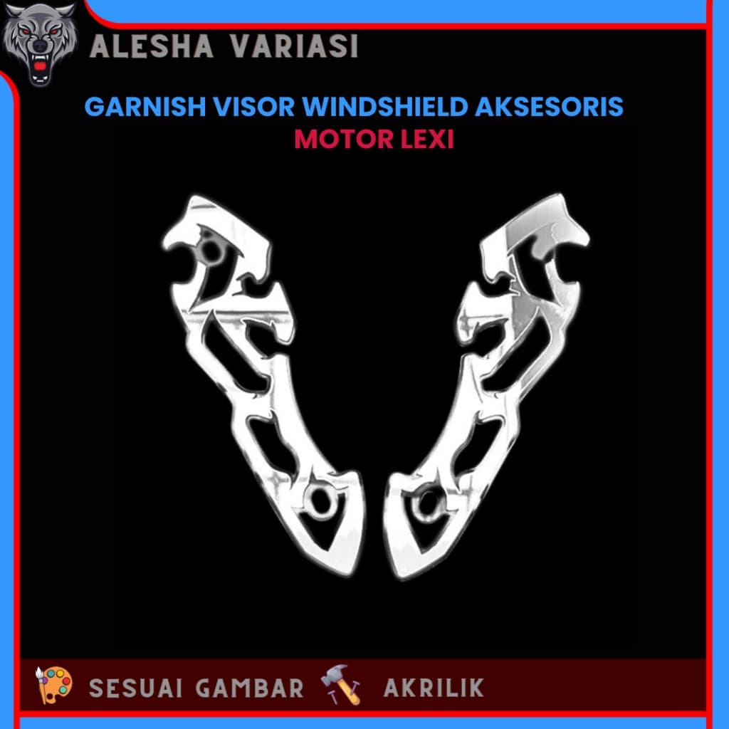 WINDSHIELD VISOR GARNISH MOTORCYCLE ACCESSORIES GLASS MIRR GARNISH ADV 150 ADV 160 ACRYLIC 4 มม.AD06