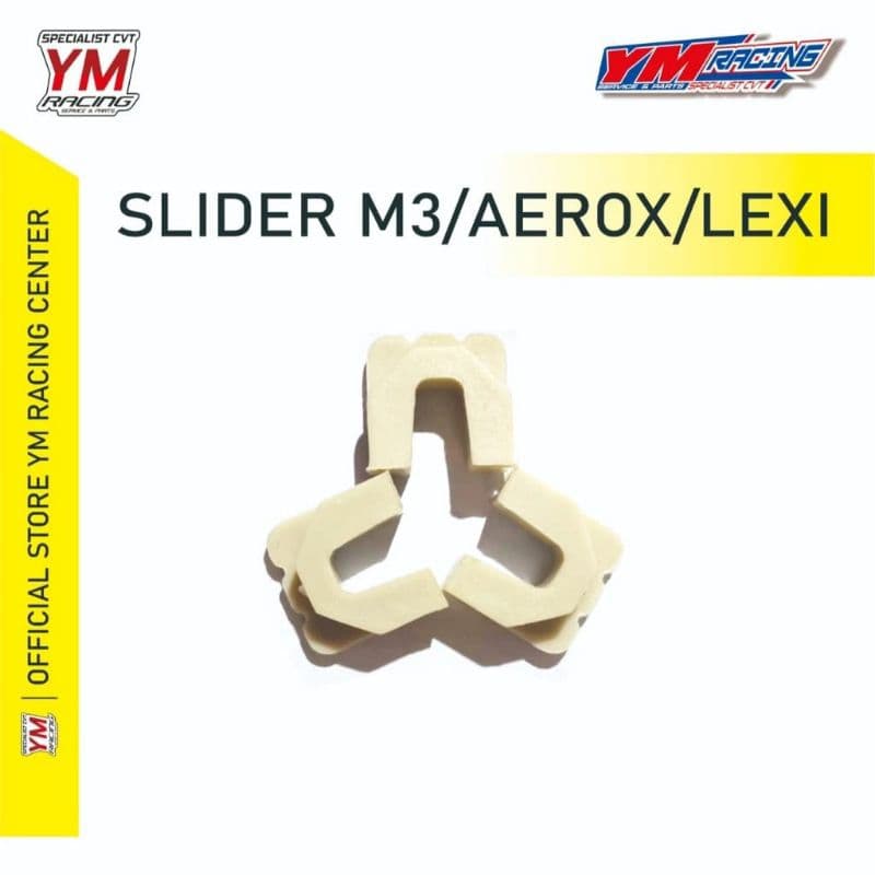 NMAX 1 ชุด 3 ชิ้น SLIDE PIECE NMAX ใหม่ OLD / ใหม่ / AEROX SLIDER | MIO M3 SLEDER (เกียร์ SPEDER) FAZZIO SLIDER [ยางฝาครอบจมน้ํา] M3 SLEDER (LEXI SLIDER) YAMAHA NMAX YM RACING SLEDER