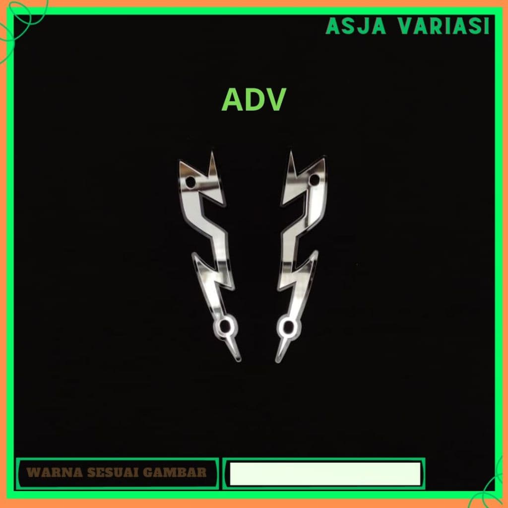 Garnish Visor Garnish กระจกบังลม Lightning Motif Lightning Motif ADV 150 ADV 160 อะคริลิค 4MM