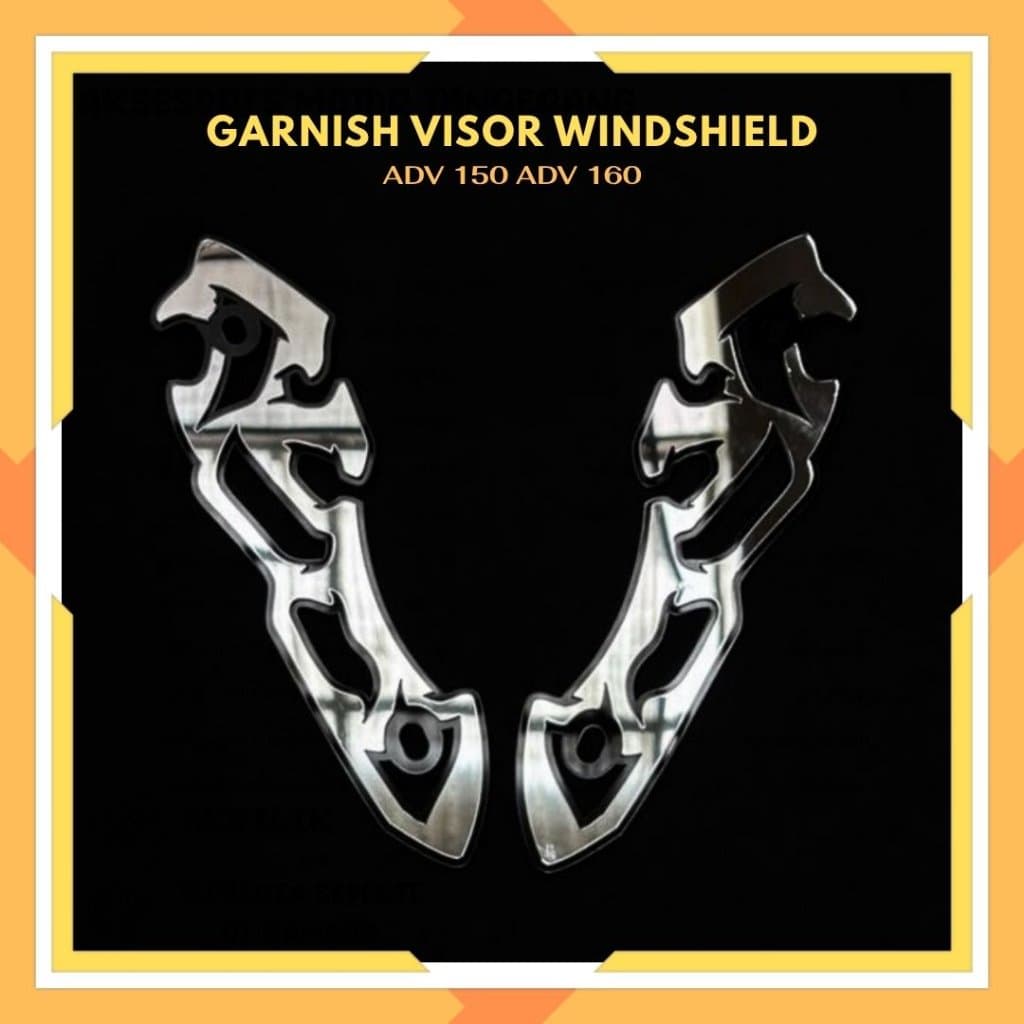 WINDSHIELD VISOR GARNISH MOTORCYCLE ACCESSORIES GLASS MIRR GARNISH ADV 150 ADV 160 ACRYLIC 4 มม.AD06