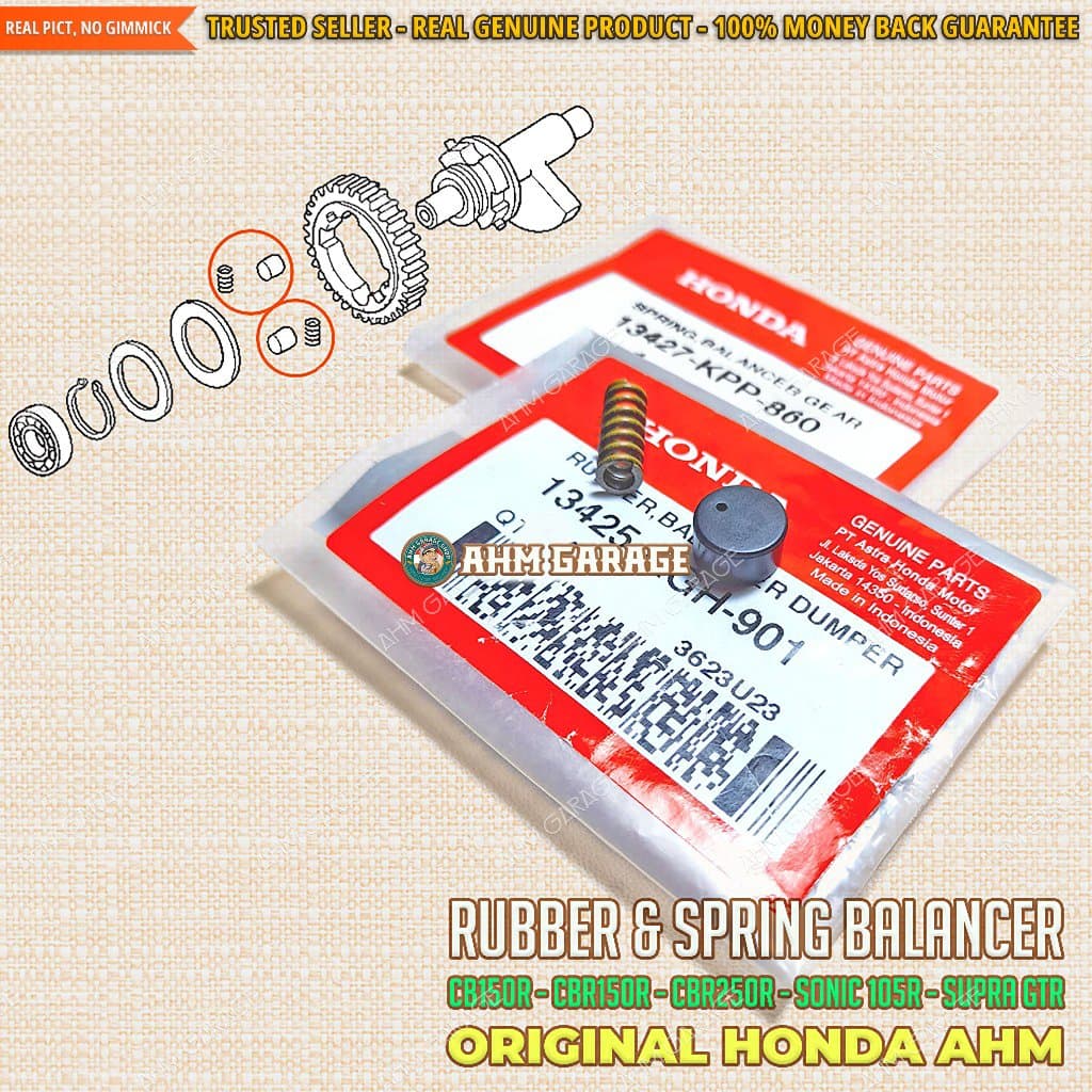 ยาง Balancer CB150R Old Per Balancer CB 150R ยางเก่า Balancer CB 150R Streetfire K15 2012 2015 Spring Balancer Gear CB150R K15 Original Honda AHM 13425KGH901 - 13427KPP860