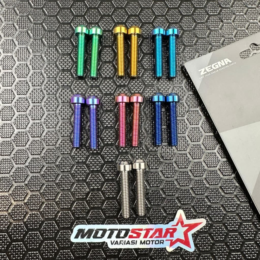 GR5 TITANIUM REAR RACK BOLT VESPA SPRINT, PRIMAVERA, S, LX, LXV ZEGANA