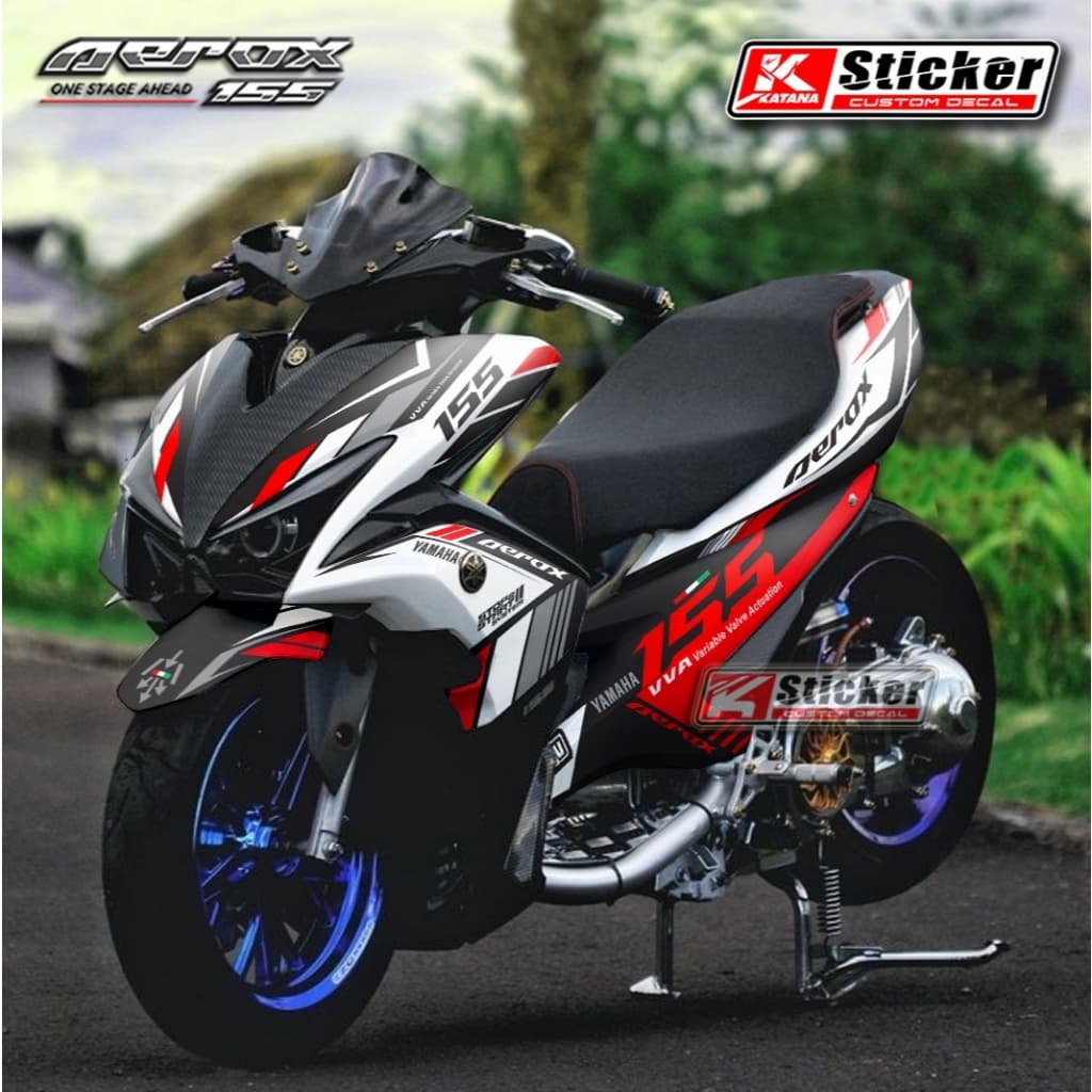 Yamaha Aerox - Decal Aerox Full body สติกเกอร์ Aerox 155 NVX OLD Motic Racing SImple Cool Kt 07