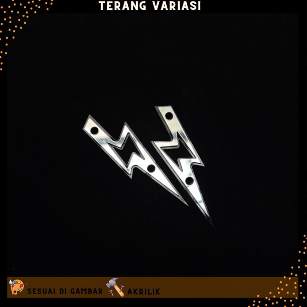 WINDSHIELD VISOR GARNISH LIGHTNING MOTIF YAMAHA AEROX เก่าใหม่ AEROX ALPHA AEROX TURBO ACRYLIC 4 มม. 1 ชุด PAIR