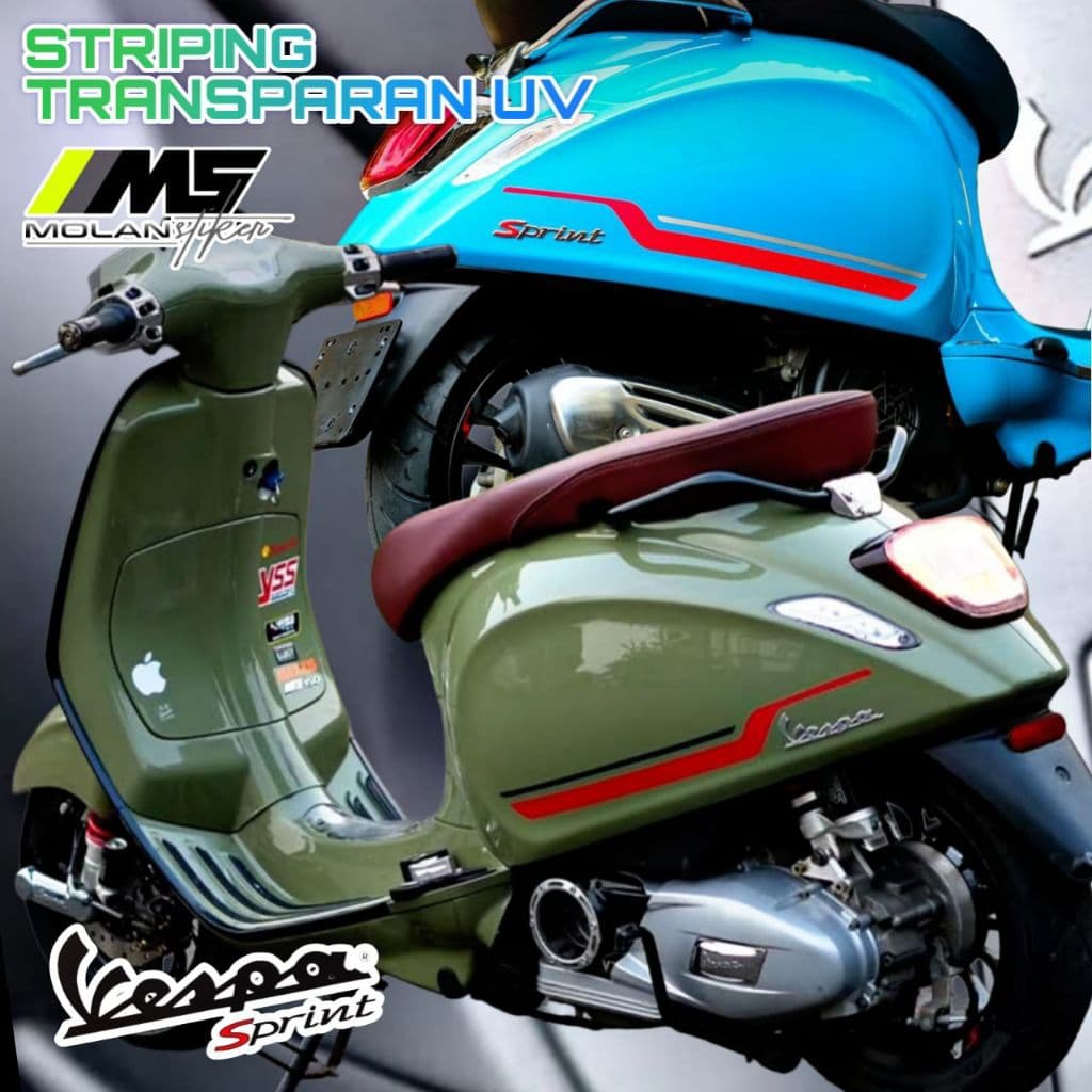 โปร่งใส Uv Variation Striping สติกเกอร์ Vespa Sprint S 150 Vespa Primavera 150 Vespa Electrica Primavera 150 Sprint iget/3 V/2 V Vespa Matic โปร่งใส Vespa Trim Decal Vespa Sprint Striping โปร่งใส Vespa ตัดสติกเกอร์ Vespa Sprint สีส้ม4