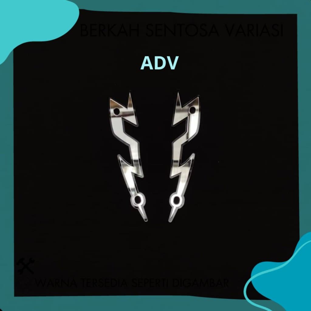 Garnish Visor Garnish กระจกบังลม Lightning Motif Lightning Motif ADV 150 ADV 160 อะคริลิค 4MM