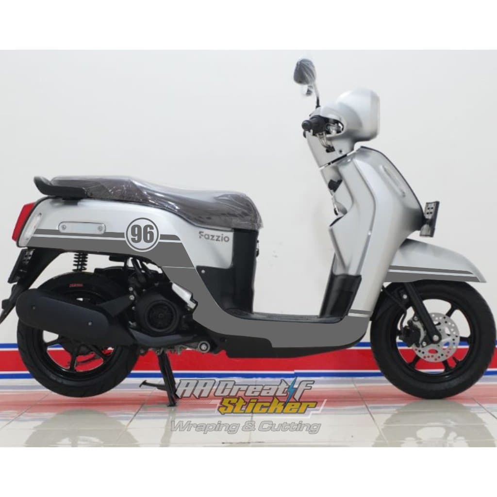 สติ๊กเกอร์CUTTING มอเตอร์ไซค์ Yamaha fazzio-custom-kalcer