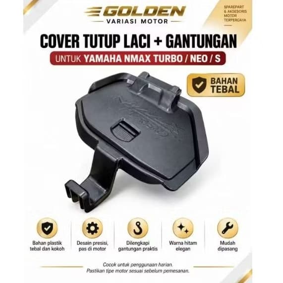 GANTUNGAN GEN2 ￼ฝาครอบลิ้นชัก Nmax / ฝาครอบกล่องซ้าย รุ่น Plus ที่แขวนสินค้ามอเตอร์ไซค์ Nmax Turbo Nmax Neo Nmax Neo S 2024-2025 RACINGGRUP