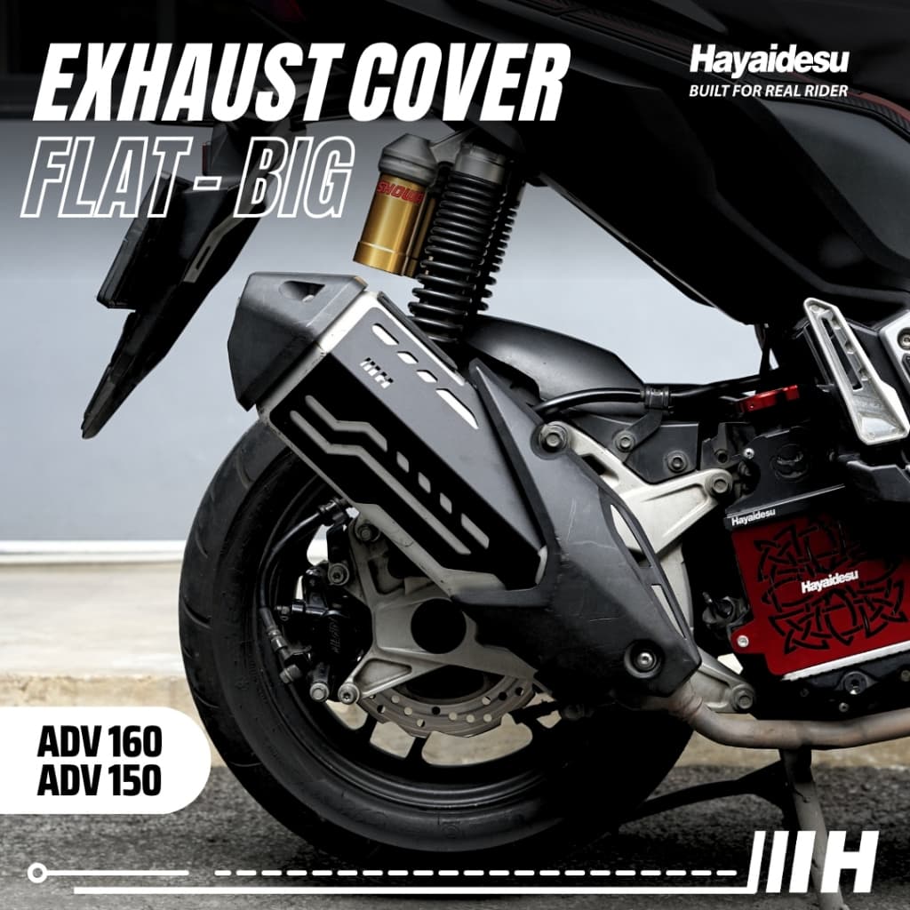 ฝาครอบท่อไอเสีย Hayidesu ADV 150 & ADV 160 Honda ADV โล่ป้องกันท่อไอเสียรถจักรยานยนต์
