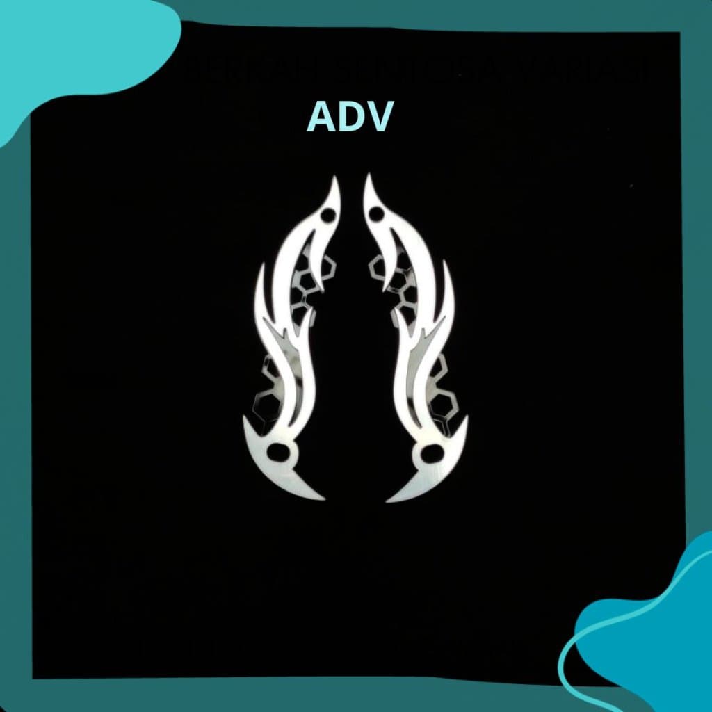 ADV 150 ADV 160 WINDSHIELD VISOR GARNISH FLAME MOTIF FLAME รุ่น ACRYLIC 4MM