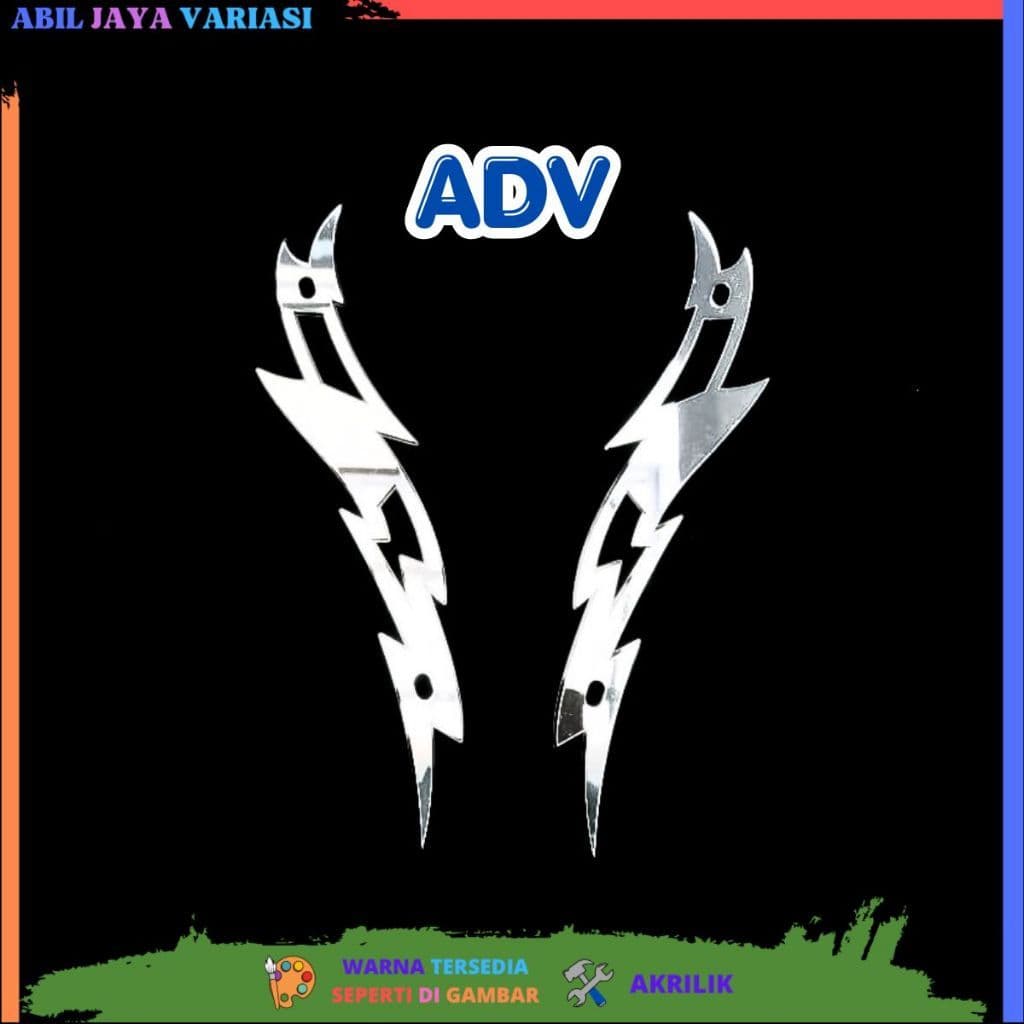 GARNISH Visor GARNISH กระจกบังลม LIGHTNING Motif ADV 150 ADV 160 ACRYLIC 4MM