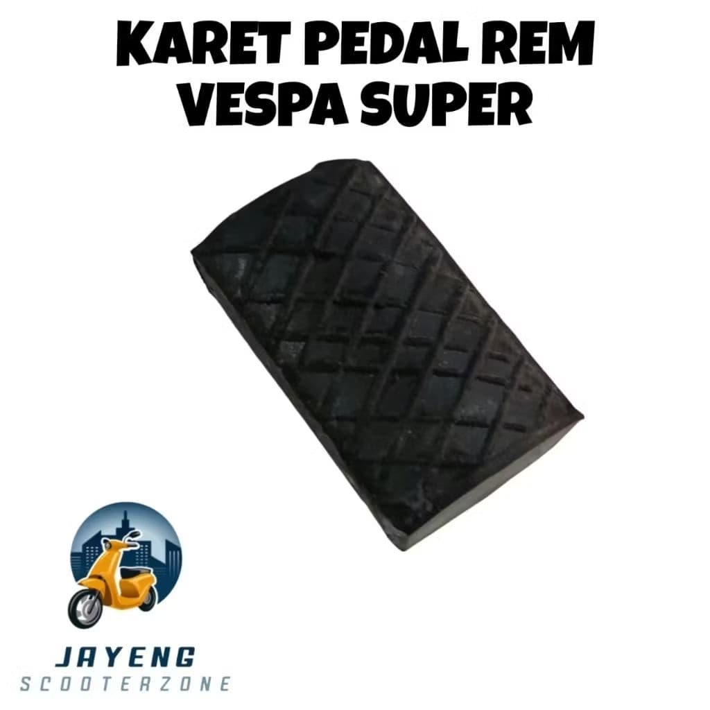 FA Italia ยางเบรคเหยียบ Vespa Super Vespa Sprint สีดํา Vespa อะไหล่ Vespa อุปกรณ์เสริม Vespa Variations Vespa อุปกรณ์