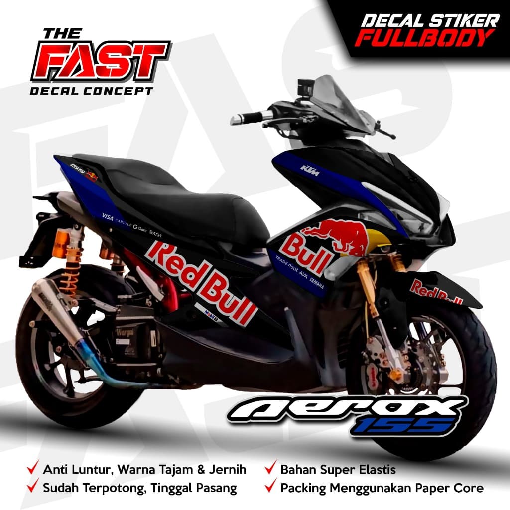 ล่าสุด Full Body สติกเกอร์ Yamaha Aerox Old VVA ปี 2016 2017 2018 2019 2020 Decal Aerox Old Full Body Simple Motif Decal สติกเกอร์ Striping Yamaha Aerox เก่า Simple Motif Cool Plain Fullbody