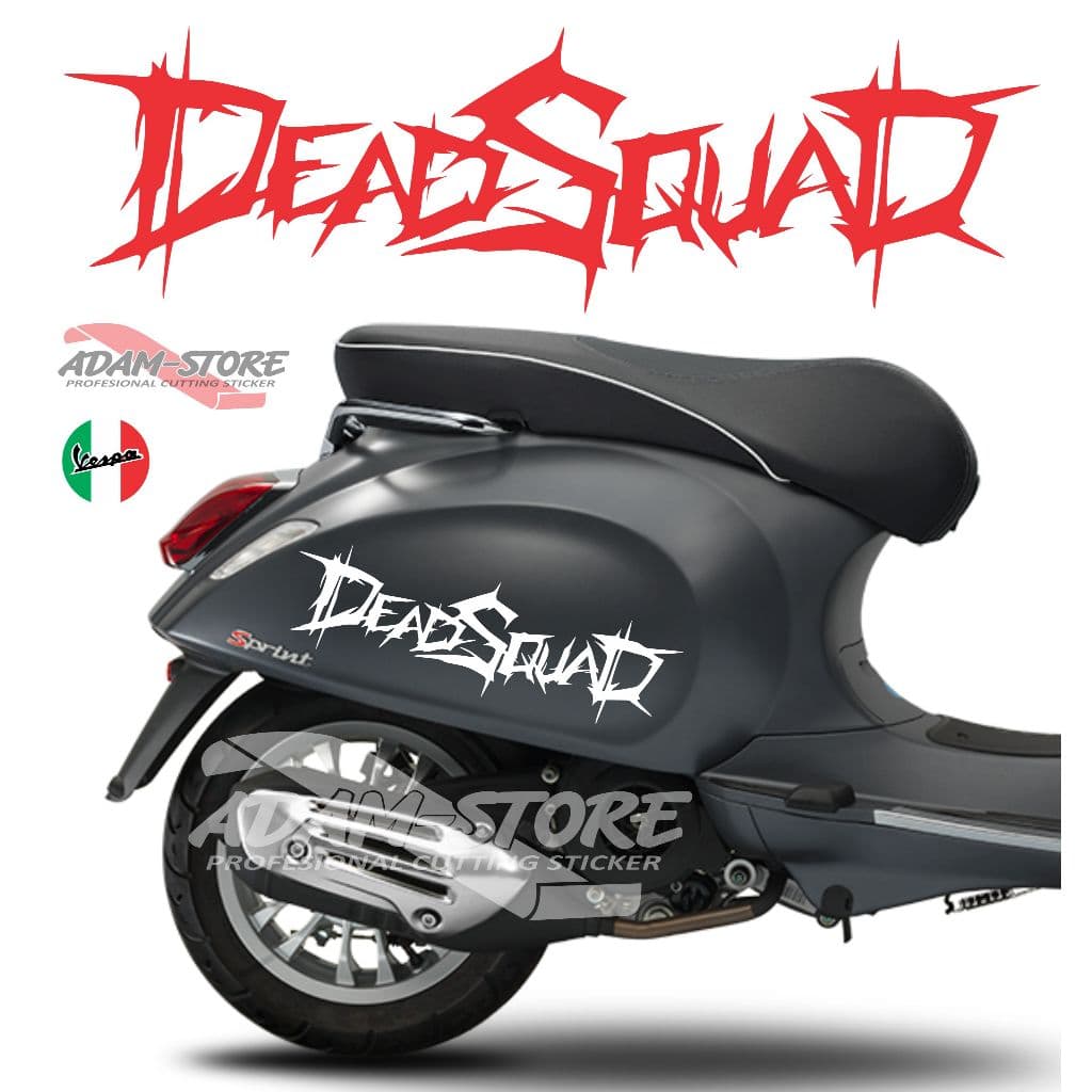 Dead Squad Sticker // สติ๊กเกอร์ติดมอเตอร์ไซค์ Vespa Sprint // Vespa Matic Striping - VD8