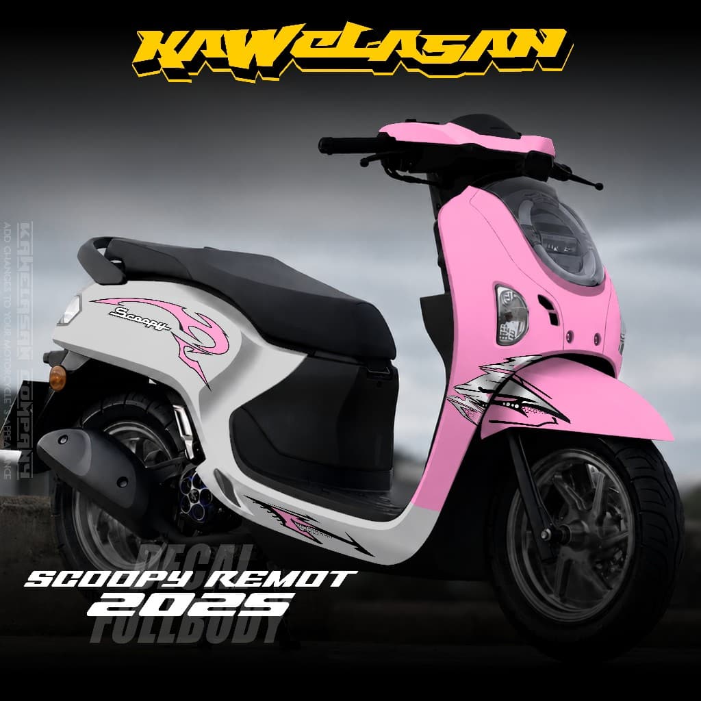 ล่าสุด Full Body Decal สติกเกอร์ Honda Scoopy 2025 Full Body สติกเกอร์ Scoopy 2025 2026 เวียดนาม Motif Scoopy สไตล์ 2025 เวียดนามสไตล์ KS.02